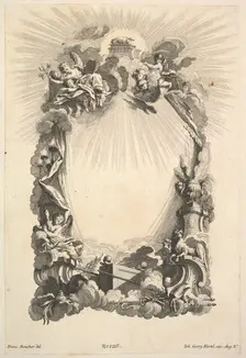 The Ark of the Covenant, from Book of Cartouches, mid-18th century. Creator: Johann Georg Hertel