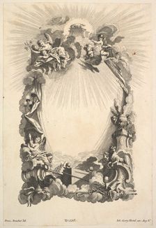 The Ark of the Covenant, from Book of Cartouches, mid-18th century. Creator: Johann Georg Hertel