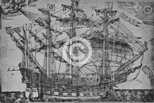 'The Ark Royal', 1588. Artist: Unknown.