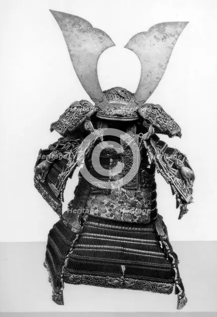 The armour of Yoshitsune, 12th century (1886). Artist: Unknown