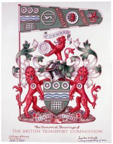 The Armorial Bearings of the British Transport Commission, 1956. Creator: Arthur Charles Kirby Ware