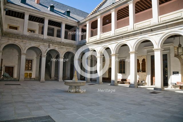 The Arms Courtyard (Patio de Armas) in the Alcazar of Segovia, Segovia, Spain, 2007. Creator: Samuel Magal.