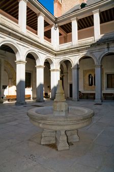 The Arms Courtyard (Patio de Armas) in the Alcazar of Segovia, Segovia, Spain, 2007. Creator: Samuel Magal