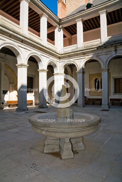 The Arms Courtyard (Patio de Armas) in the Alcazar of Segovia, Segovia, Spain, 2007. Creator: Samuel Magal.