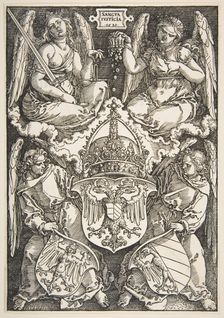 The Arms of the Empire and of Nuremberg, 1521. Creator: Albrecht Durer