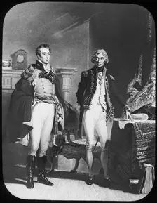 The Army and Navy, Wellington and Nelson, c1805. Artist: Newton & Co