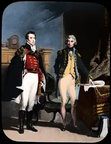 The Army and Navy, Wellington and Nelson, c1805. Artist: Newton & Co