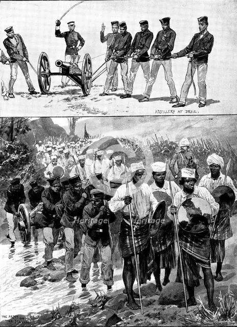 The Army of Madagascar, 1895. Creator: George Meisenbach.