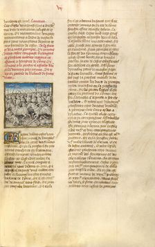 The Army of Pompeius Fleeing Julius Caesar; Miroir Historial, about 1475. Creator: Unknown