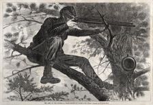 The Army of the Potomac - A Sharpshooter on Picket Duty, 1862. Creator: Winslow Homer (American, 1836-1910)