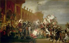 The Army takes an Oath to the Emperor after the Distribution of Eagles, 5 December 1804, 1810. Artist: David, Jacques Louis (1748-1825)