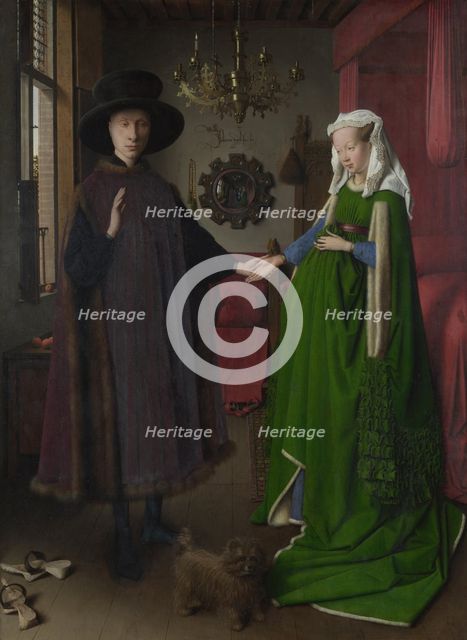 The Arnolfini Portrait, 1434. Artist: Eyck, Jan van (1390-1441)