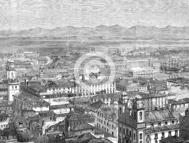 The Arsenal and part of the city of Rio de Janeiro, Brazil, 1860. Creator: Unknown.