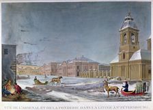 The Arsenal and the Foundry, St Petersburg, Russia 19th century