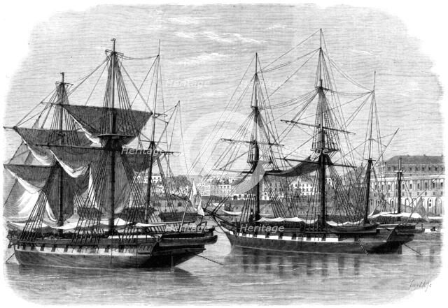 The Arsenal at Naples - from a drawing by S. Read, 1860. Creator: Unknown.