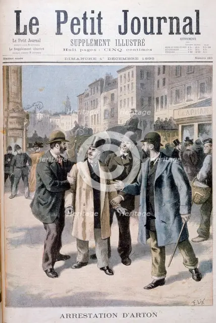 The arrest of Arton, 1895. Artist: Frederic Lix