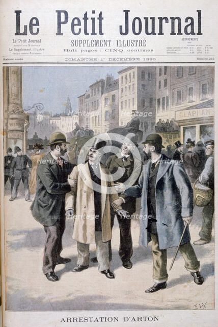 The arrest of Arton, 1895. Artist: Frederic Lix