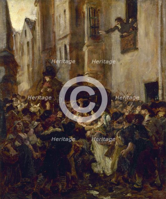 The Arrest of Charlotte Corday, c. 1853. Creator: Dehodencq, Alfred (1822-1882).
