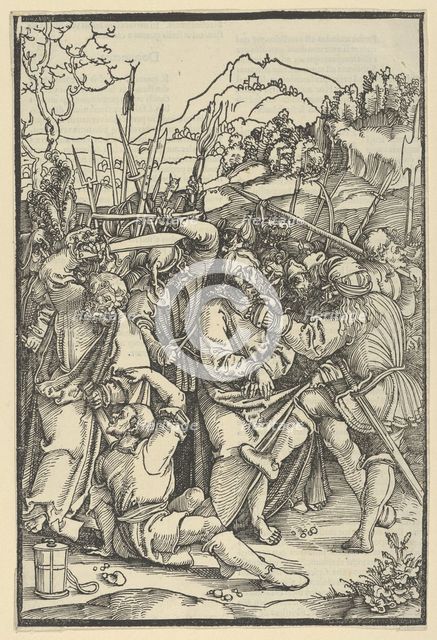 The Arrest of Christ, from Speculum passionis domini nostri Ihesu Christi, 1507. Creator: Hans Schäufelein the Elder.