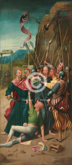The Arrest of Christ (left panel of an altarpiece), First quarter of 16th cen. Creator: Overbeke, Adriaen van (active 1505-1530).