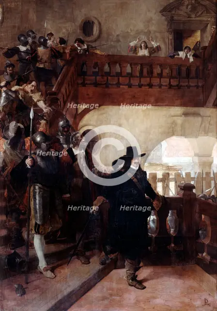 'The Arrest of Councillor Broussel', 26th August, 1648 (19th/early 20th century). Artist: Jean-Paul Laurens