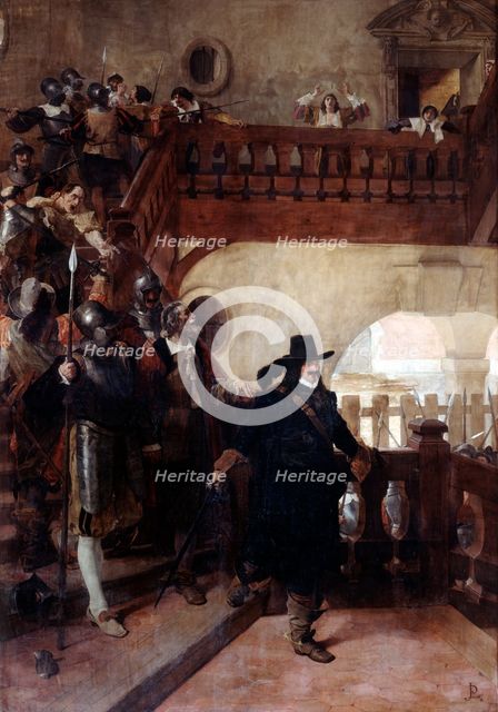 'The Arrest of Councillor Broussel', 26th August, 1648 (19th/early 20th century). Artist: Jean-Paul Laurens