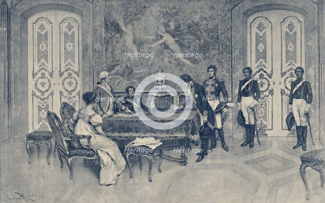 'The Arrest of Ferdinand', 1807, (1896).  Artist: Unknown.