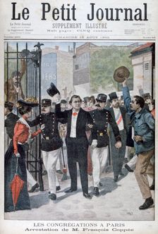 The arrest of Francois Coppee, 1902