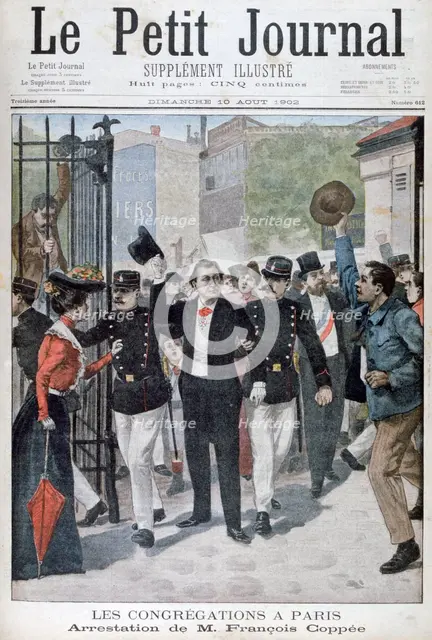 The arrest of Francois Coppee, 1902. Artist: Unknown