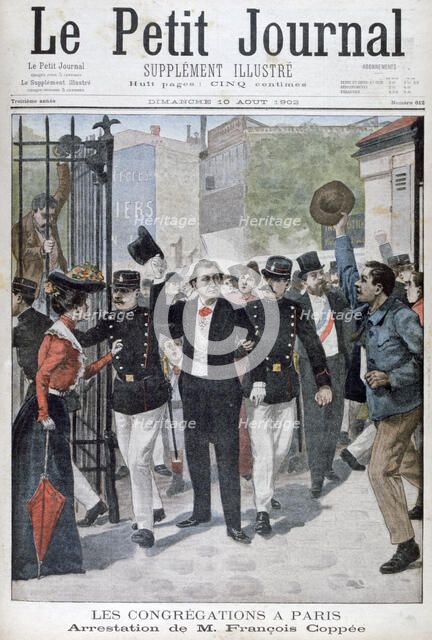 The arrest of Francois Coppee, 1902. Artist: Unknown