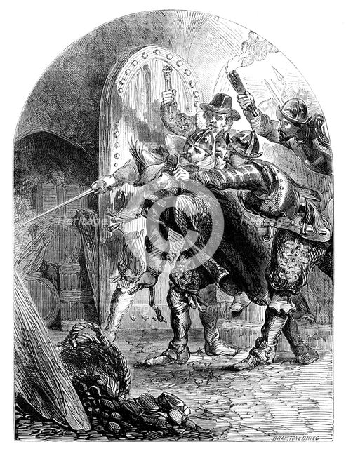 The arrest of Guy Fawkes (1570-1606), c1902. Artist: Unknown