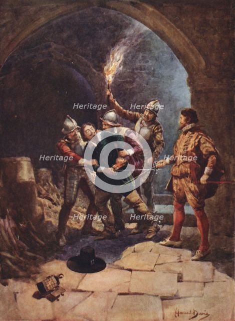 'The Arrest of Guy Fawkes', 1925. Creator: Howard Davie.