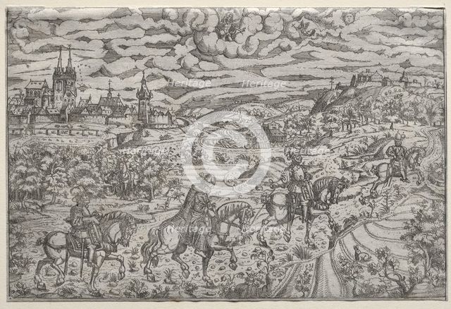 The Arrest of Jerome Baumgaertner, Doctor of Nurnberg. Creator: Mathis Zündt (German, c. 1498-1572).