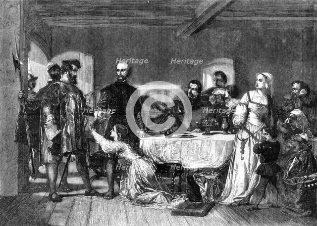 The arrest of John Brown of Ashford, a Lollard, 1517, (1856). Artist: Alexander Johnston