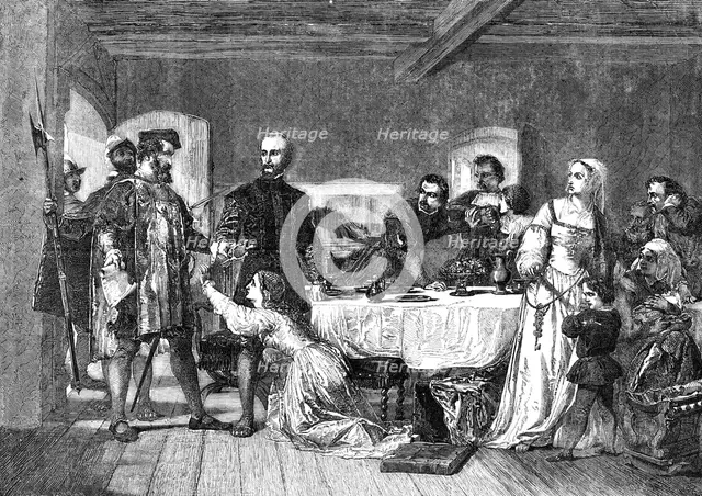 "The Arrest of John Brown, of Ashford, a Lollard, and one of the First Martyrs in the Early Part of  Creators: Henry Duff Linton, Alexander Johnston.