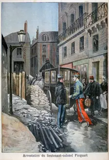 The arrest of lieutenant-colonel Picquart, 1898. Creator: F Meaulle