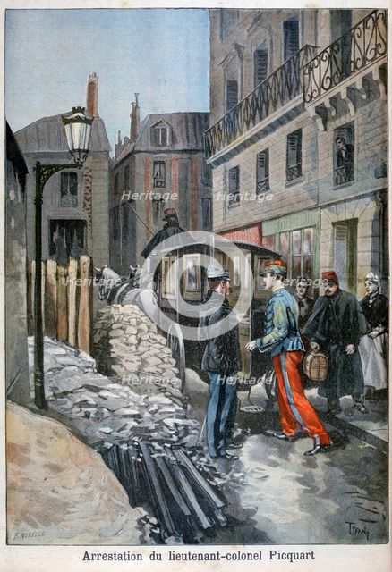 The arrest of lieutenant-colonel Picquart, 1898. Creator: F Meaulle.