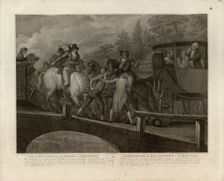 The arrest of Louis XVI and his family at Varennes, June 22, 1791, 1796. Creator: Bovi, Mariano (1757-1813)