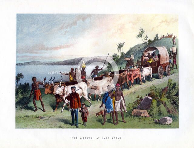 'The Arrival at Lake Ngami', 19th century. Artist: Unknown