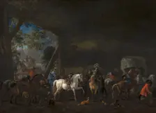 The Arrival at the Stable. Creator: Philip Wouverman
