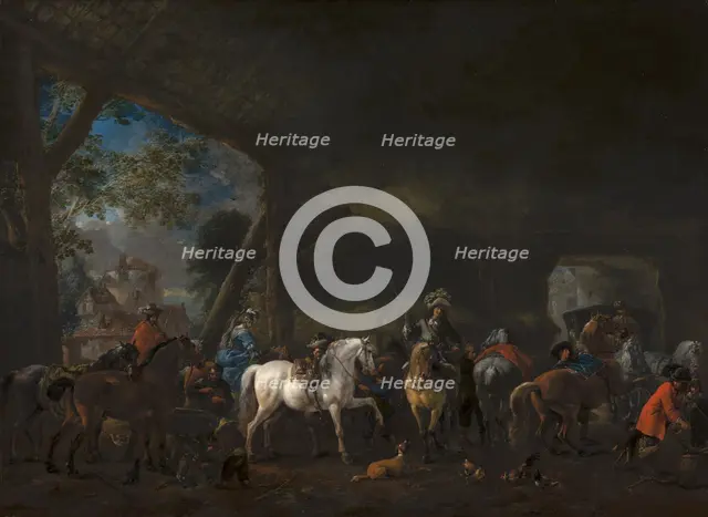 The Arrival at the Stable. Creator: Philip Wouverman.
