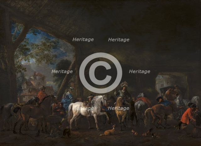 The Arrival at the Stable. Creator: Philip Wouverman.