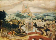 The Arrival in Bethlehem, ca. 1540. Creator: Master LC