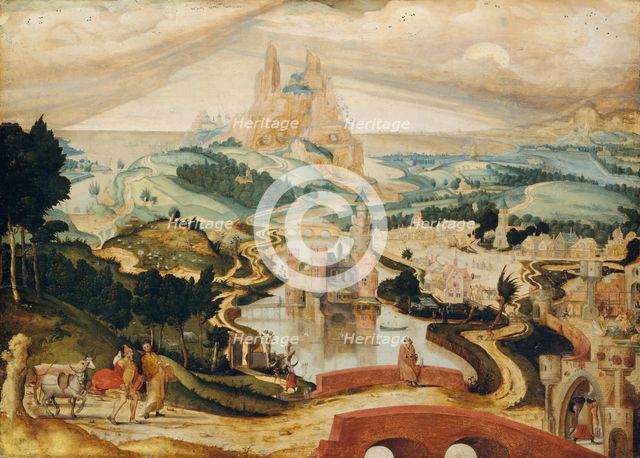 The Arrival in Bethlehem, ca. 1540. Creator: Master LC.