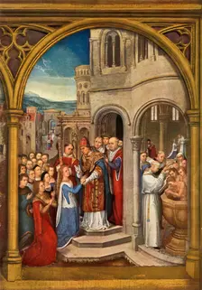 The Arrival in Rome 1489. Creator: Hans Memling
