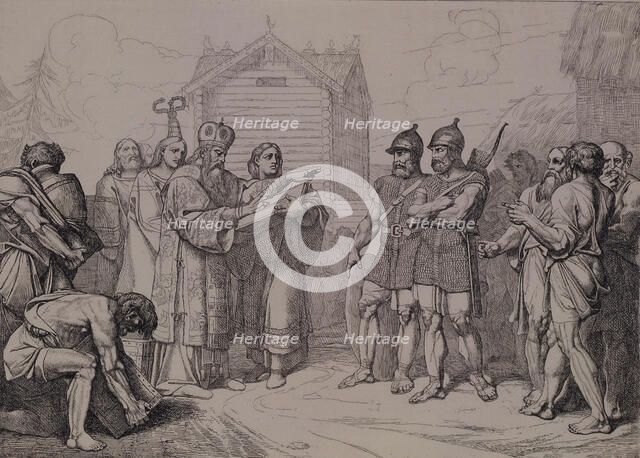 The Arrival of Byzantine Bishop in Kievan Rus, 1832.