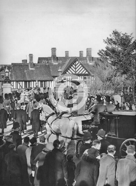 'The Arrival of King George's coffin at Wolferton Station', 1936. Creator: Unknown.