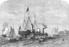 The Arrival of His Royal Highness the Prince of Wales at Alexandria, Egypt, 1862. Creator: Smyth