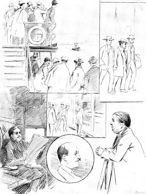 The Arrival of Jabez Spencer Balfour, 1895. Creator: George Meisenbach.