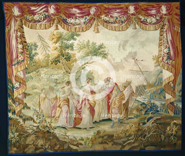 The Arrival of Telemachus on Calypso's Island, from The Story of Telemachus, France, after 1776. Creator: Unknown.